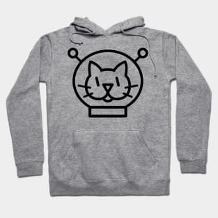Space Cat Icon (black) Hoodie